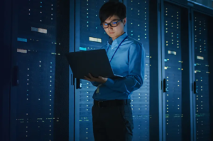 Real-time cybersecurity dashboard protecting Green Bay businesses from cyber threats under managed IT services