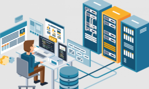 Enterprise IT support diagram for hybrid MSP and internal IT model