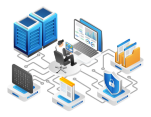 IaaS infrastructure as a service cloud server diagram showing virtualized compute and storage resources