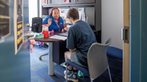 IT support escalation flow diagram illustrating helpdesk prioritization and resolution process